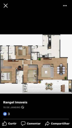Imagem Apartamento com 3 Quartos à Venda, 142 m² em Vila Jaboticabeira - Taubaté Imagem Apartamento com 3 Quartos à Venda, 142 m² em Vila Jaboticabeira - Taubaté