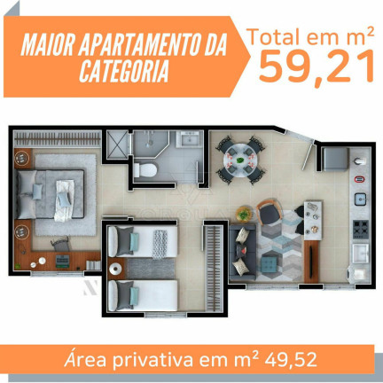 Imagem Apartamento com 2 Quartos à Venda, 55 m² em Itaipava - Itajaí