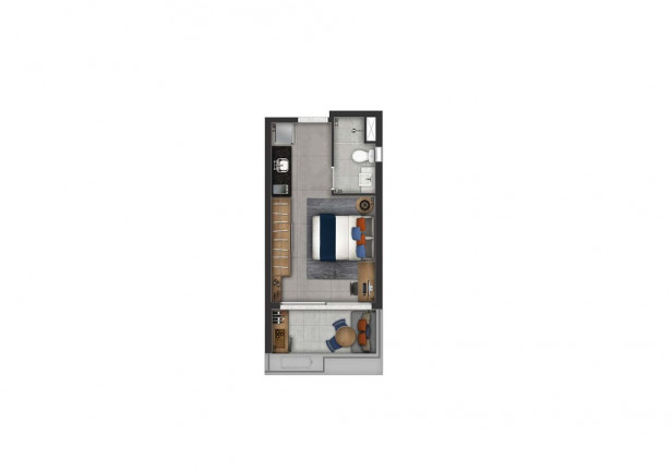 Imagem Studio com 1 Quarto à Venda, 25 m² em Vila Mariana - São Paulo