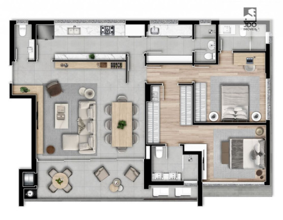 Imagem Apartamento com 2 Quartos à Venda, 135 m² em Bigorrilho - Curitiba