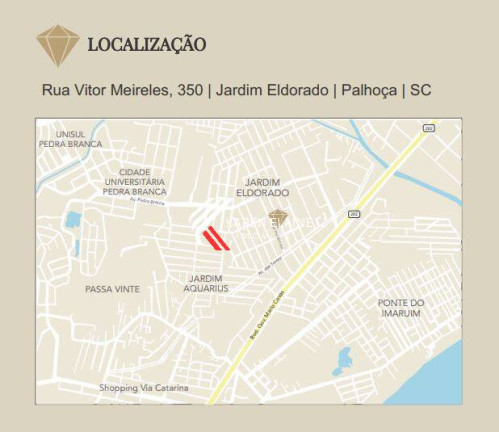 Apartamento com 2 Quartos à Venda, 74 m² em Jardim Eldorado - Palhoça