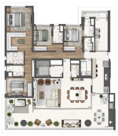 Imagem Apartamento com 4 Quartos à Venda, 211 m² em Campo Belo - São Paulo Imagem Apartamento com 4 Quartos à Venda, 211 m² em Campo Belo - São Paulo