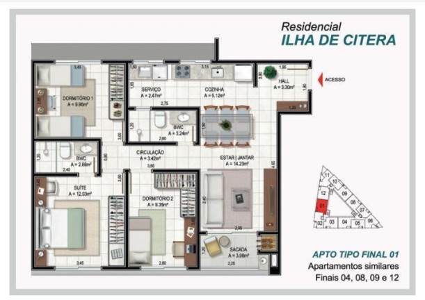 Imagem Apartamento com 3 Quartos à Venda, 6.400 m² em Ingleses Norte - Florianópolis