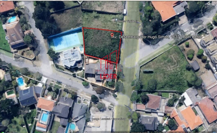 Terreno à Venda, 1.029 m² em Vista Alegre - Curitiba