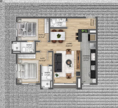 Imagem Apartamento com 2 Quartos à Venda, 74 m² em Centro - Gramado Imagem Apartamento com 2 Quartos à Venda, 74 m² em Centro - Gramado