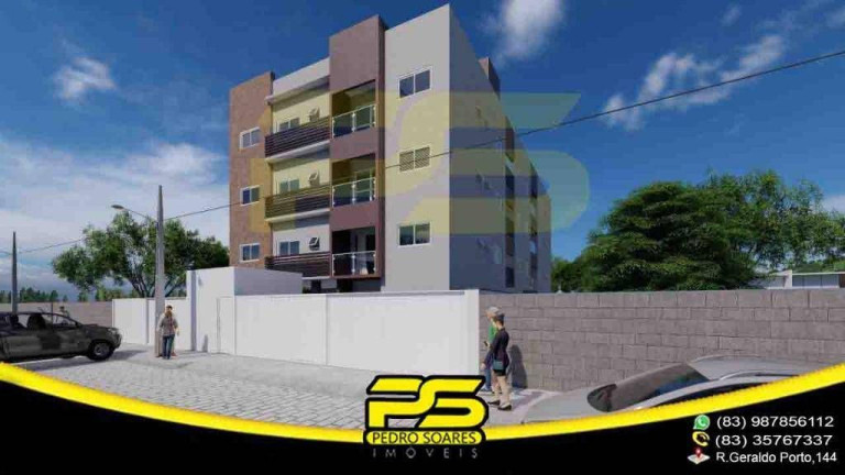 Imagem Apartamento com 2 Quartos à Venda, 55 m² em João Paulo Ii - João Pessoa