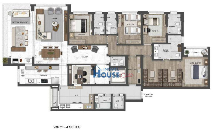Imagem Apartamento com 4 Quartos à Venda, 238 m² em Vila Romana - São Paulo