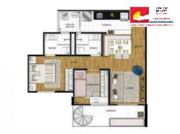 Imagem Cobertura com 2 Quartos à Venda, 116 m² em Jardim Prudencia - São Paulo