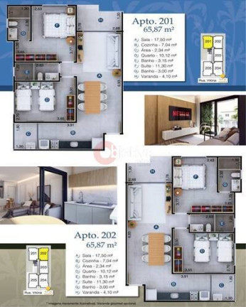 Imagem Apartamento com 2 Quartos à Venda, 64 m² em Palmeiras - Cabo Frio Imagem Apartamento com 2 Quartos à Venda, 64 m² em Palmeiras - Cabo Frio