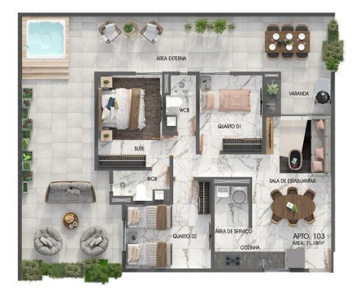 Imagem Apartamento com 2 Quartos à Venda, 54 m² em Jardim Oceania - João Pessoa Imagem Apartamento com 2 Quartos à Venda, 54 m² em Jardim Oceania - João Pessoa