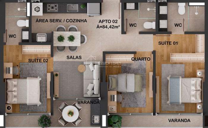 Imagem Apartamento com 3 Quartos à Venda, 84 m² em Aeroclube - João Pessoa Imagem Apartamento com 3 Quartos à Venda, 84 m² em Aeroclube - João Pessoa