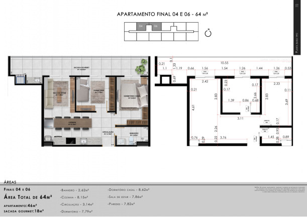 Imagem Apartamento com 2 Quartos à Venda, 81 m² em Centro - Passo De Torres Imagem Apartamento com 2 Quartos à Venda, 81 m² em Centro - Passo De Torres