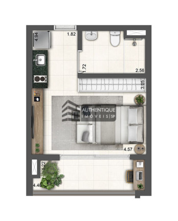 Imagem Apartamento com 1 Quarto à Venda, 45 m² em Chácara Inglesa - São Paulo
