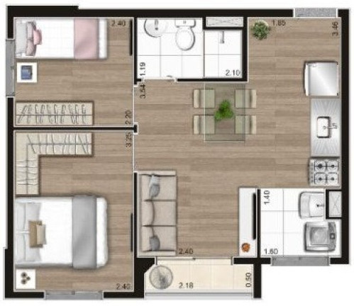 Imagem Apartamento com 2 Quartos à Venda, 48 m² em Barra Funda - São Paulo