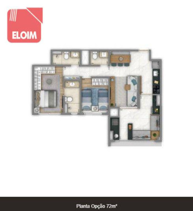 Imagem Apartamento com 2 Quartos à Venda, 72 m² em Freguesia Do ó - São Paulo