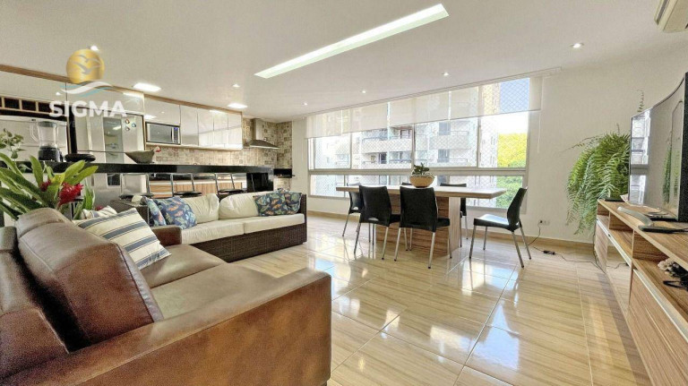 Apartamento com 3 Quartos à Venda, 138 m² em Praia Das Pitangueiras - Guarujá