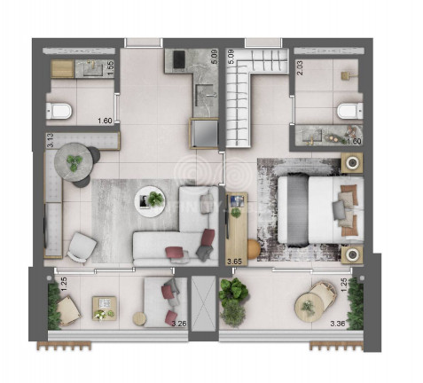Imagem Apartamento com 1 Quarto à Venda, 26 m² em Campo Belo - São Paulo