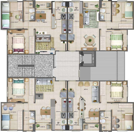 Imagem Imóvel com 2 Quartos à Venda, 58 m² em Reserva Real - Ribeirão Preto