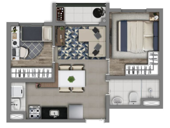 Imagem Imóvel com 2 Quartos à Venda, 36 m² em Socorro - São Paulo