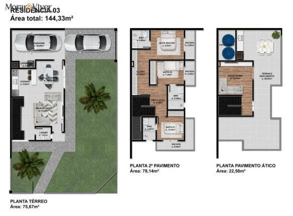 Imagem Sobrado com 3 Quartos à Venda, 144 m² em Cruzeiro - São José Dos Pinhais