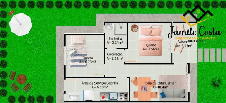 Imagem Casa de Condomínio com 2 Quartos à Venda, 42 m² em Campo Limpo - Feira De Santana