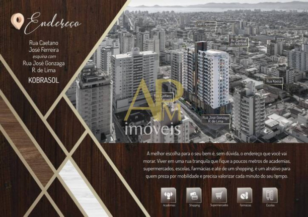 Imagem Apartamento com 2 Quartos à Venda, 75 m² em Kobrasol - São José