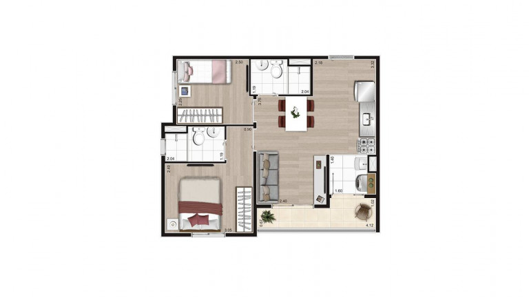 Imagem Apartamento com 2 Quartos à Venda, em Jaguaré - São Paulo Imagem Apartamento com 2 Quartos à Venda, em Jaguaré - São Paulo