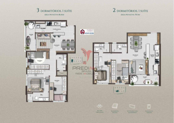 Imagem Apartamento com 2 Quartos à Venda, 65 m² em Floresta - São José Imagem Apartamento com 2 Quartos à Venda, 65 m² em Floresta - São José