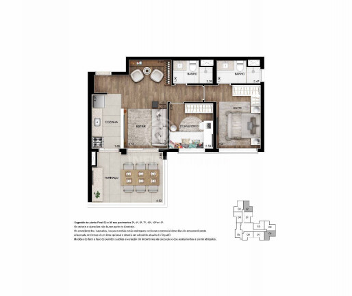 Imagem Apartamento com 2 Quartos à Venda, 65 m² em Moema - São Paulo