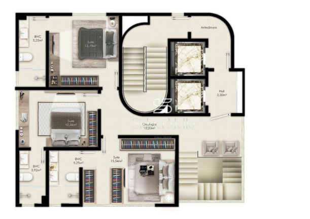 Imagem Cobertura com 3 Quartos à Venda, 210 m² em 2 Quadra Centro - Balneário Camboriú