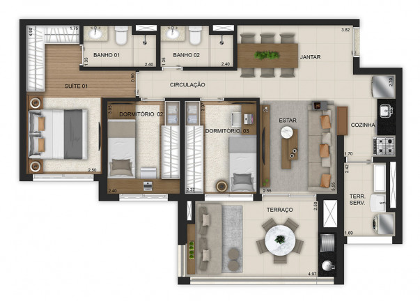 Imagem Apartamento com 3 Quartos à Venda, 86 m² em Vila Prudente - São Paulo Imagem Apartamento com 3 Quartos à Venda, 86 m² em Vila Prudente - São Paulo