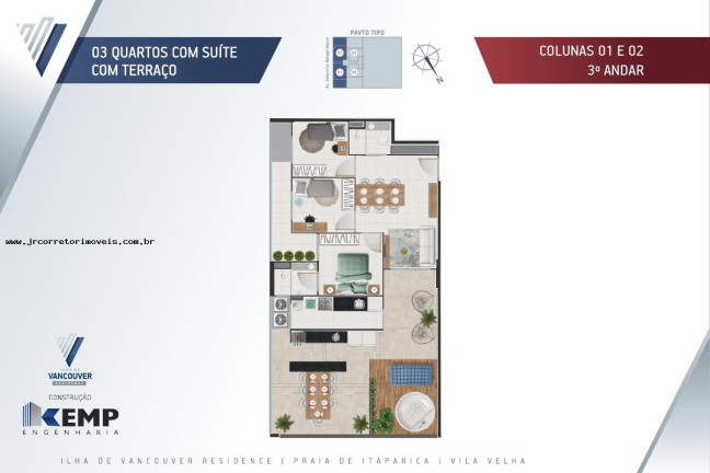 Imagem Imóvel com 3 Quartos à Venda, 72 m² em Praia Itaparica - Vila Velha Imagem Imóvel com 3 Quartos à Venda, 72 m² em Praia Itaparica - Vila Velha