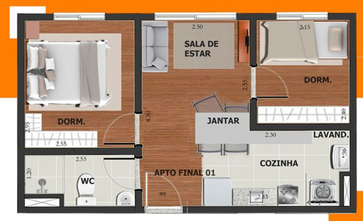 Imagem Apartamento com 2 Quartos à Venda, 33 m² em Vila Matilde - São Paulo