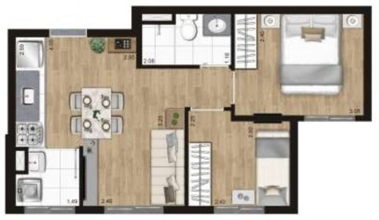 Imagem Imóvel com 2 Quartos à Venda, 35 m² em Freguesia Do ó - São Paulo