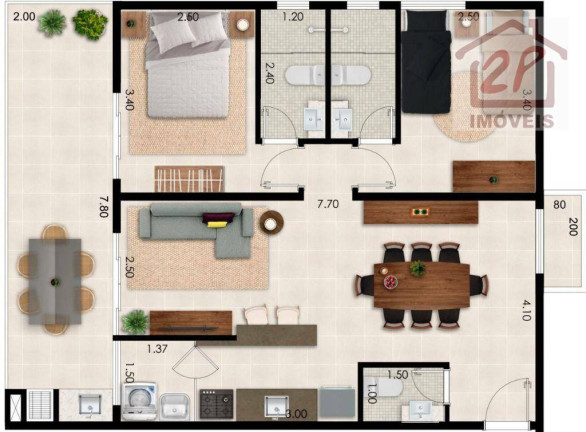Imagem Apartamento com 2 Quartos à Venda, 76 m² em Praia Das Toninhas - Ubatuba Imagem Apartamento com 2 Quartos à Venda, 76 m² em Praia Das Toninhas - Ubatuba