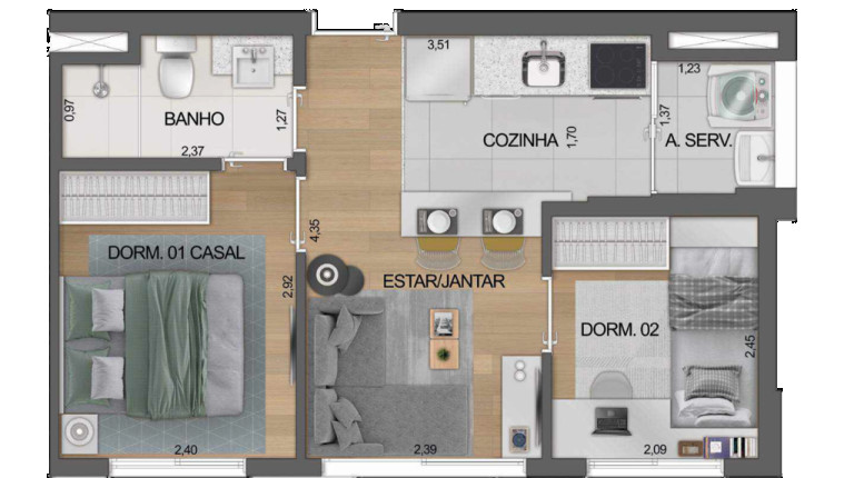Imagem Apartamento com 2 Quartos à Venda, 33 m² em Moema - São Paulo Imagem Apartamento com 2 Quartos à Venda, 33 m² em Moema - São Paulo