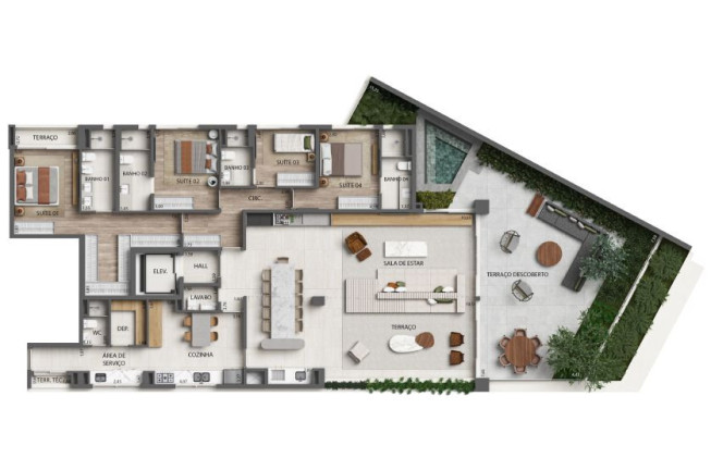 Imagem Cobertura com 3 Quartos à Venda, 392 m² em Moema - São Paulo