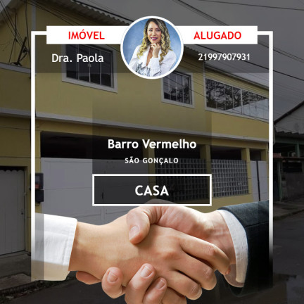 Casa com 2 Quartos para Alugar, 200 m² em Colubande - São Gonçalo