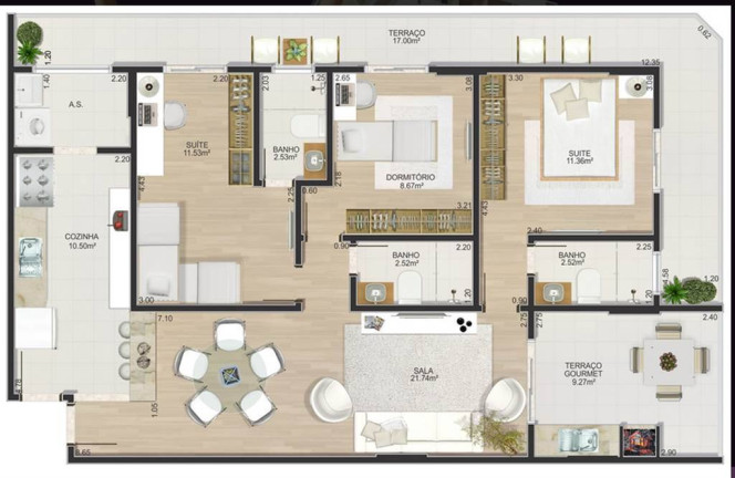 Imagem Apartamento com 3 Quartos à Venda, 115 m² em Boqueirão - Praia Grande Imagem Apartamento com 3 Quartos à Venda, 115 m² em Boqueirão - Praia Grande