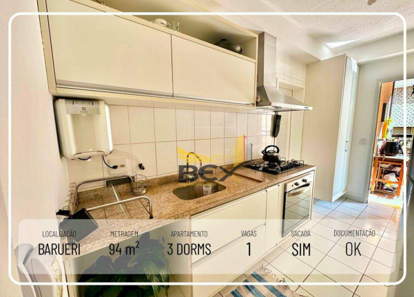 Apartamento com 3 Quartos à Venda, 94 m² em Jardim Tupanci - Barueri