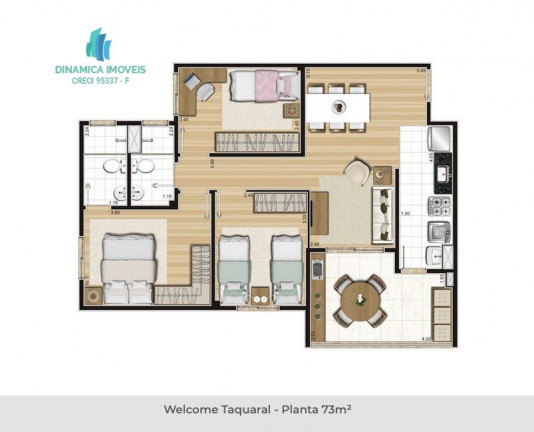 Imagem Apartamento com 3 Quartos à Venda, 73 m² em Taquaral - Campinas Imagem Apartamento com 3 Quartos à Venda, 73 m² em Taquaral - Campinas