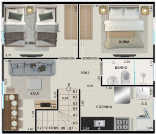 Imagem Casa de Condomínio com 2 Quartos à Venda, 45 m² em Vila Sonia - Praia Grande Imagem Casa de Condomínio com 2 Quartos à Venda, 45 m² em Vila Sonia - Praia Grande