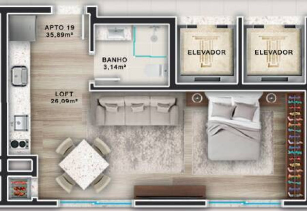 Imagem Apartamento com 1 Quarto à Venda, 34 m² em Bombas - Bombinhas Imagem Apartamento com 1 Quarto à Venda, 34 m² em Bombas - Bombinhas