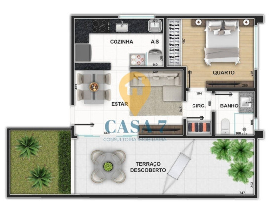 Imagem Apartamento com 1 Quarto à Venda, 40 m² em Serra - Belo Horizonte