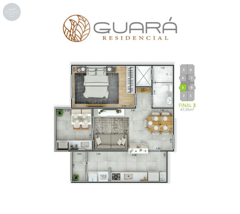 Imagem Apartamento com 2 Quartos à Venda, 72 m² em Guilhermina - Praia Grande