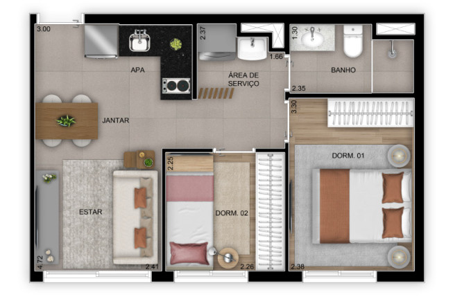 Imagem Apartamento com 2 Quartos à Venda, 38 m² em Mooca - São Paulo