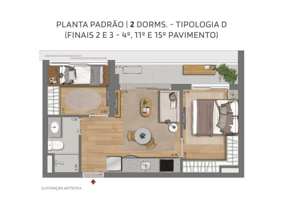 Imagem Apartamento com 2 Quartos à Venda, 41 m² em Alto Da Boa Vista - São Paulo