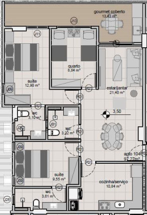 Imagem Apartamento com 2 Quartos à Venda, 64 m² em Intermares - Cabedelo