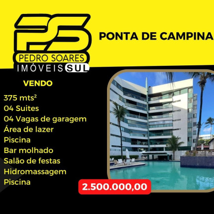 Casa com 4 Quartos à Venda, 375 m² em Ponta De Campina - Cabedelo