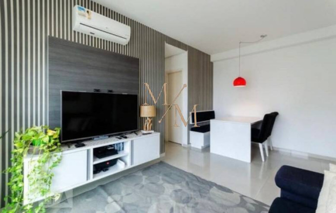 Apartamento com 1 Quarto para Alugar, 54 m² em Pompéia - Santos